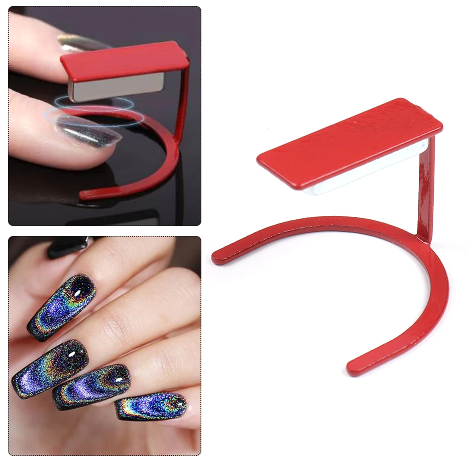 Hand Held Cat Eye Magnetic Nail Art Stick 9D/5D Effect Strong Magnet Board For UV Nail Gel Line Strip Drawing Varnish Tool BES53
