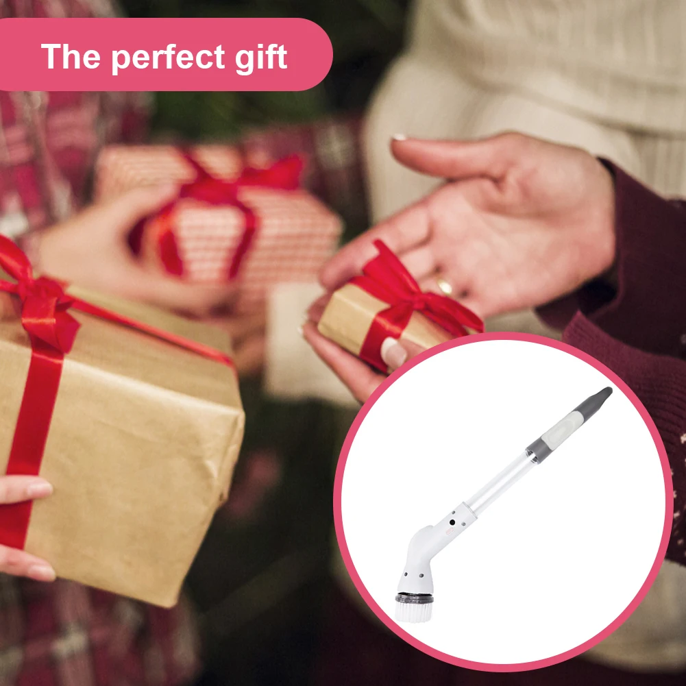 Electric Spin Scrubber Cleaning Brush Cordless Power Cleaning Brush Waterproof Shower Scrubber with 5 Replaceable Brush Heads