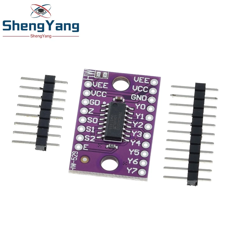 TZT 1/2/5/10PCS 74HC4051 CD4051 einzelner 8-Kanal-Multiplexer mit digital gesteuertem elektronischem Schalter für Arduino