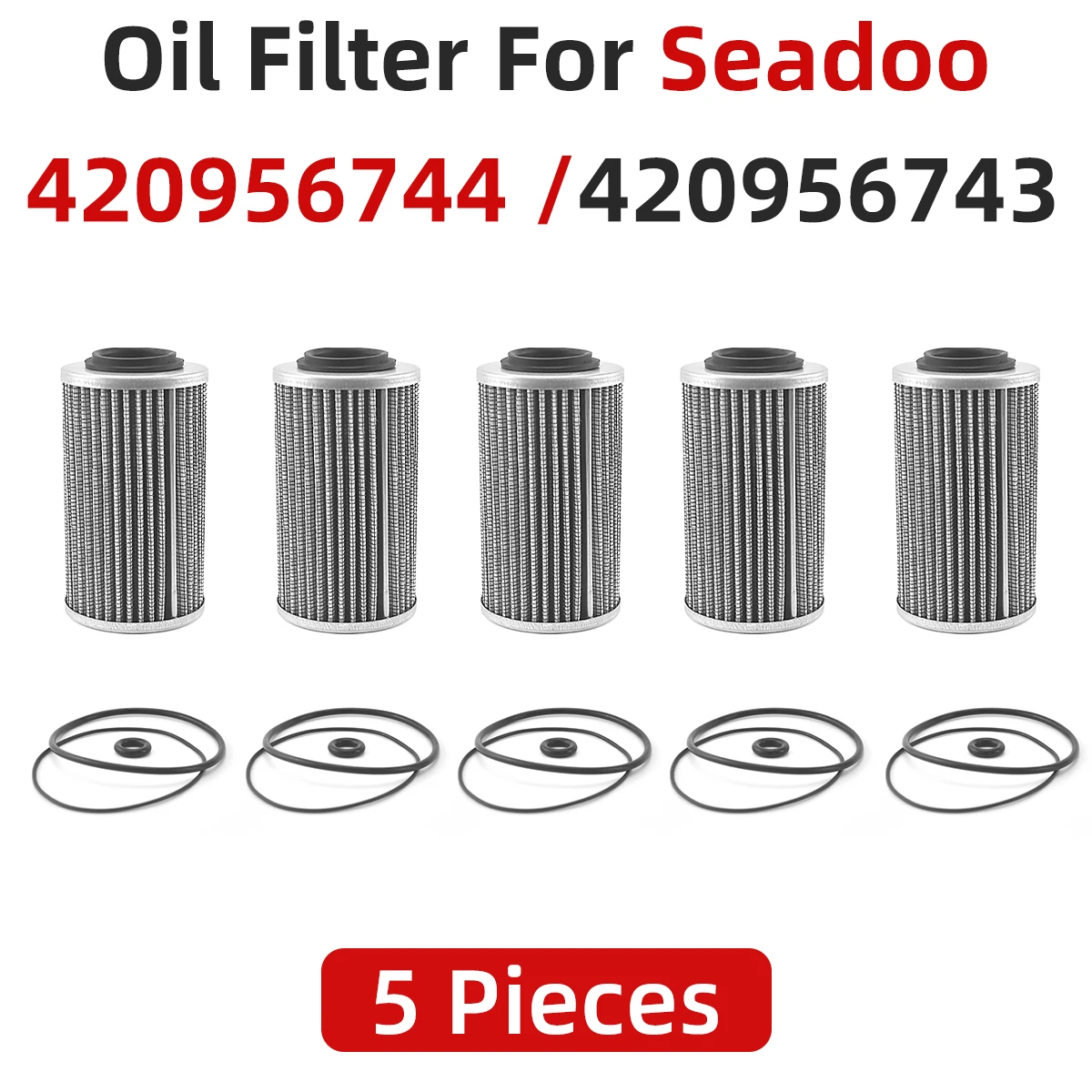 420956744 Oil Filter W/O-rings For Sea-Doo BRP 130hp 300hp