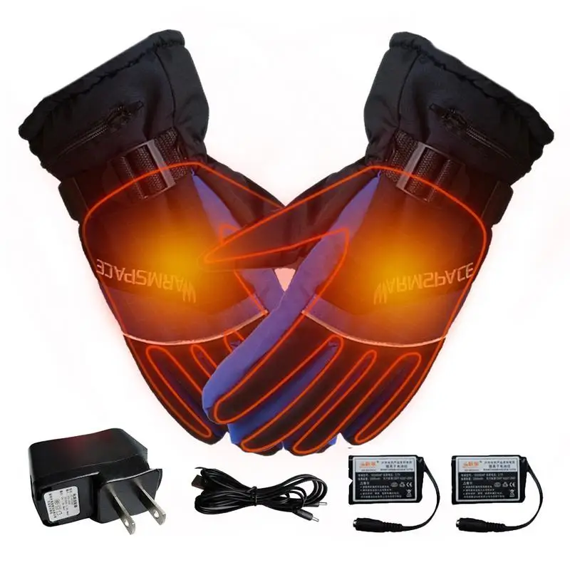 Usb Electric Heated Gloves 4000 Mah Rechargeable Battery Powered Hand
