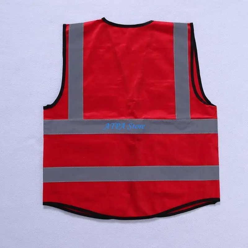 재킷 보안 조끼 5포켓용 반사 지퍼가 있는 U13C Hi-Vis 안전 조끼