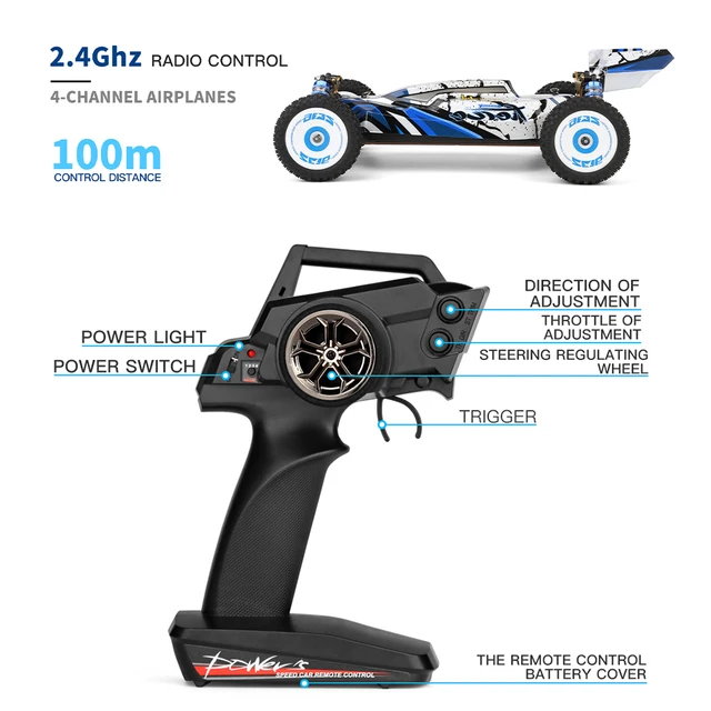 WLtoys 124017 124016 V2 75KM/H 2.4G RC Car Brushless 4WD Electric High Speed Off-Road Drift Remote Control Toys for Children 6