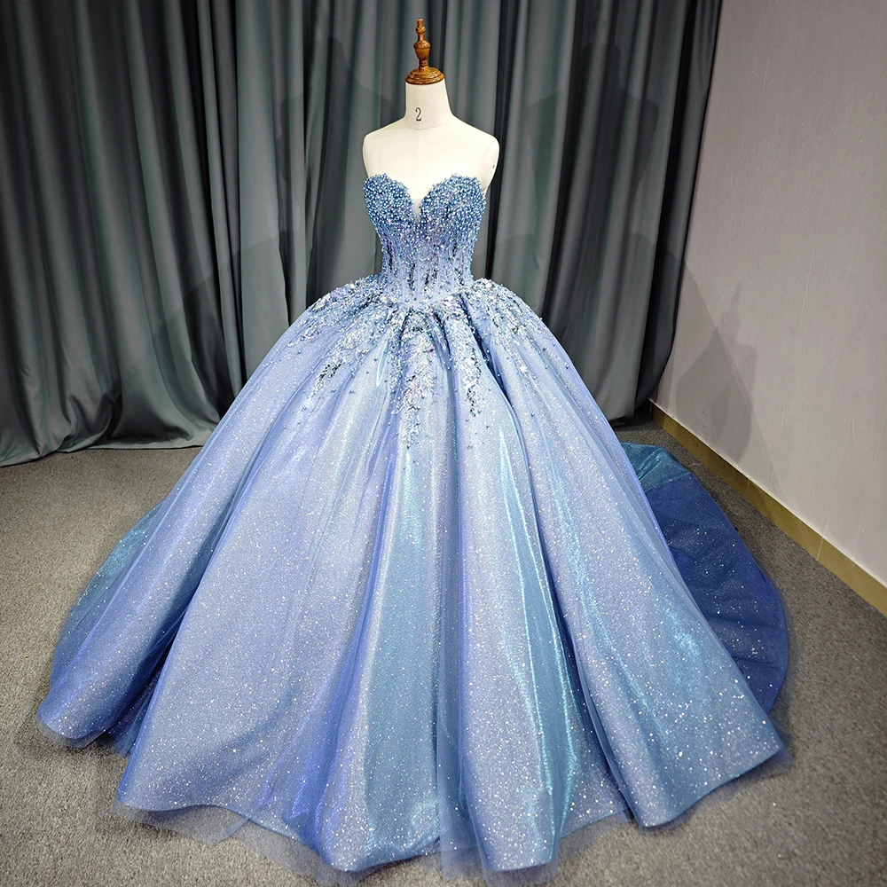 Jancember Stylish Popular Design Quinceanera Dresses For Gril Ball Gown Strapless Beading vestidos de 15 quinceañera 2024 6750 3