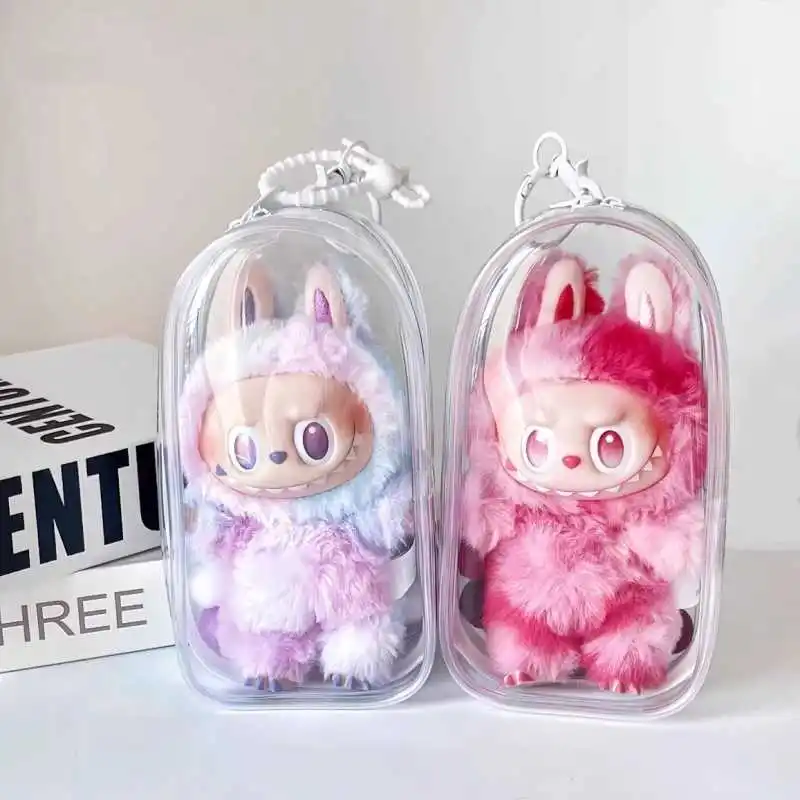 Vibrant Clear Protective Organizer Box with Keychain