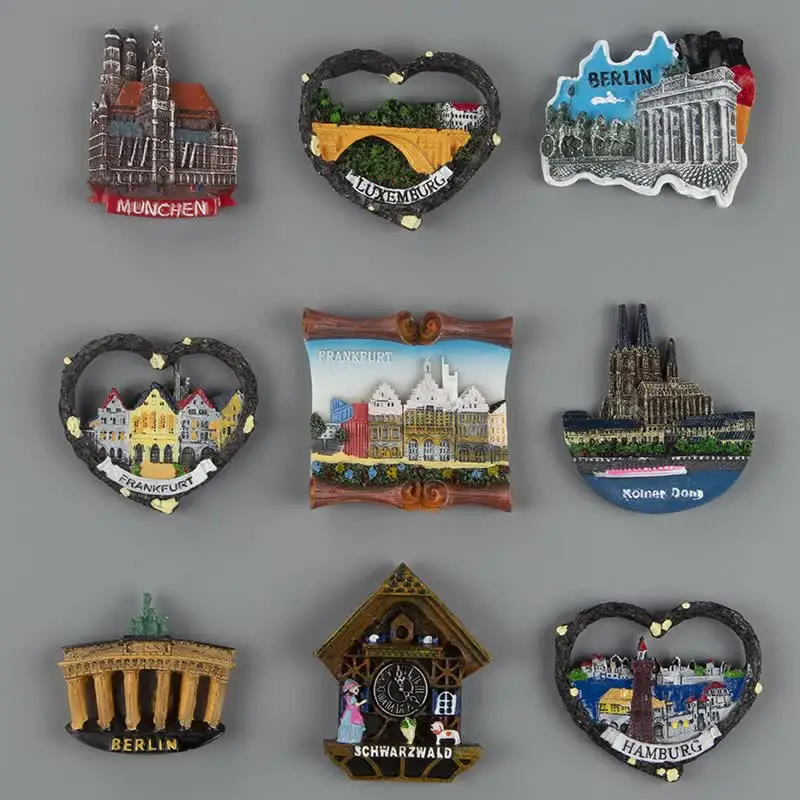 Duitsland Keulen Kathedraal Berlin Heidelberg Neikal Dresden München Duitsland Toerisme Souvenir Koelkast Magnetische Koelkast Stickers  15
