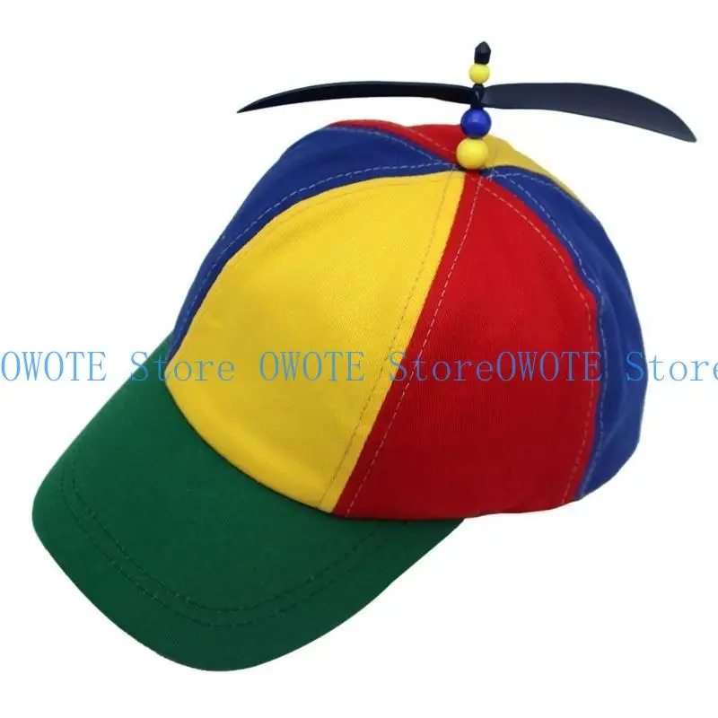 A52E Bunte Propellerhut Verstellbarer Kinder Karnevale Kostüm Kinder – Detail 7