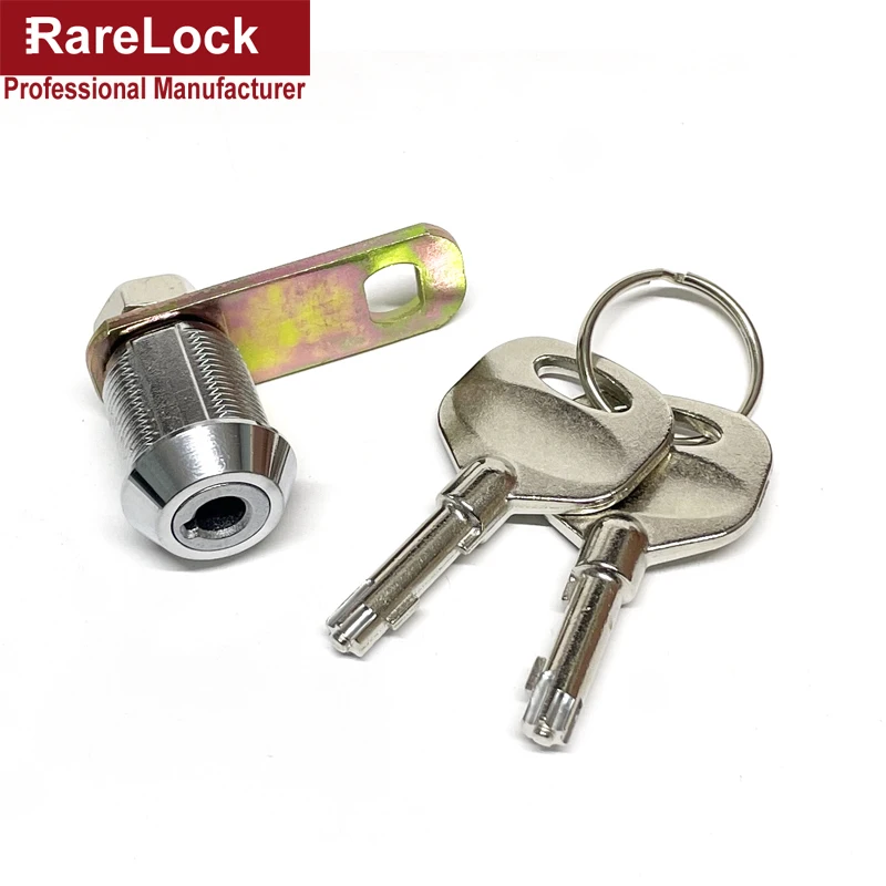 High Security Cam Lock for Cabinet ATM Cash Box Safe Box Equipment Brass Key DIY Furniture Hardware MMS364 A
