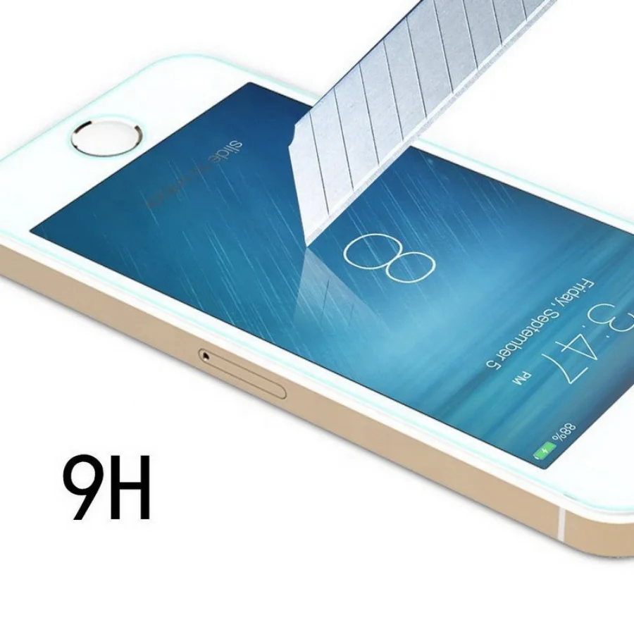 9h Schutz folie aus gehärtetem Glas für iPhone se 6 7 8 plus x xs max xr 11 12 13 14 pro max — изображение 3