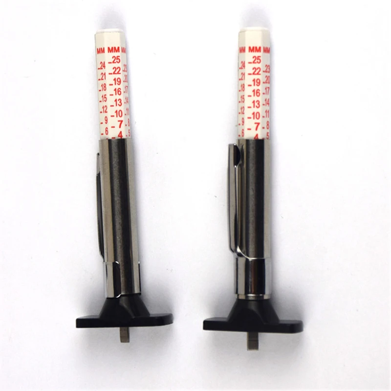 25mm Car Tyre Tire Tread Depth Gauge Meter Auto Tire Wear Detection Measuring Tool Caliper Thickness Gauges Monitoring System tyre tread depth gauge thickness gauge
