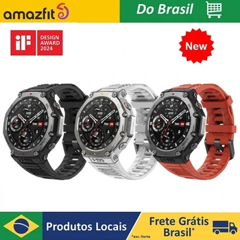 Amazfit T-Rex 3 Relógio inteligente militar 48 mm, Relógios de fitness com GPS (com privacidade), AI, Controle de voz, Mapas off-line, para Android ou iPhone, 170 modos esportivos, Resistente à água por 328 pés