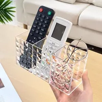 Cosmetics Storage Case Plastic Makeup Jewelry Storage Rack Clear Brush Pen Lipstick Display Shelf Holder Bathroom Organization 1