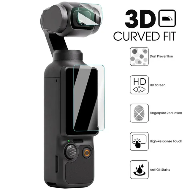 Film en verre trempé pour DJI OSMO Pocket 3, protecteur d'écran, Film d'objectif anti-rayures, housse de protection pour accessoires DJI Pocket 3 2