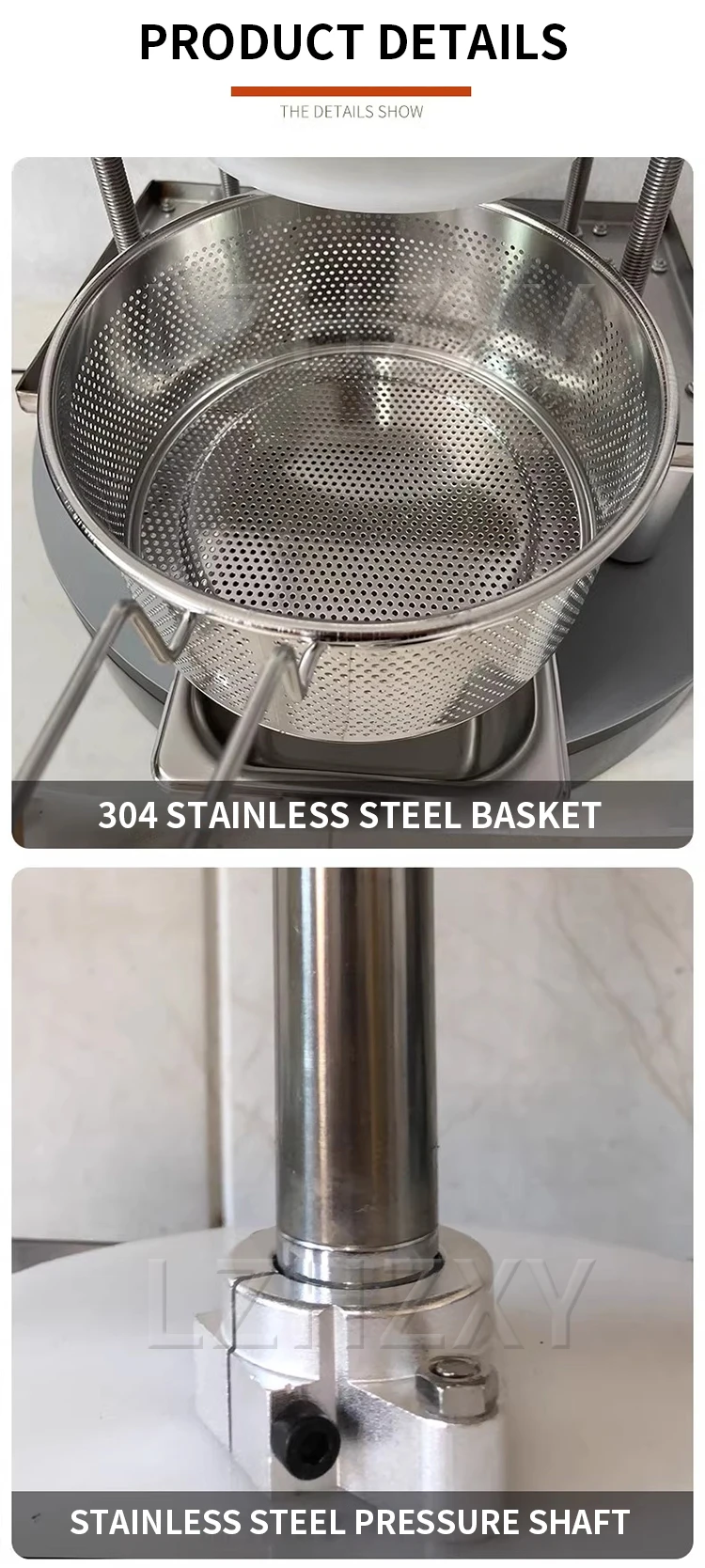 Description Picture 5 of item110/220V Deoiler Squeezer Commercial Juice Press Stainless Steel Electric Grape Honey Juicer Vegetable Dehydration Machine