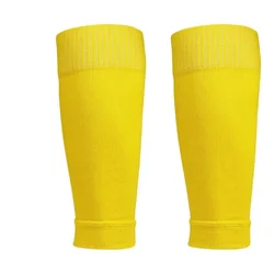 Breathable Football Leg Sleeves with Shin Guards and Calf Protection - Kids (Yellow)
