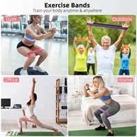 Home Gym Resistance Bands Set - Non-Slip Hip Booty Bands for Yoga, Pilates & Lower Body Toning - Image 4