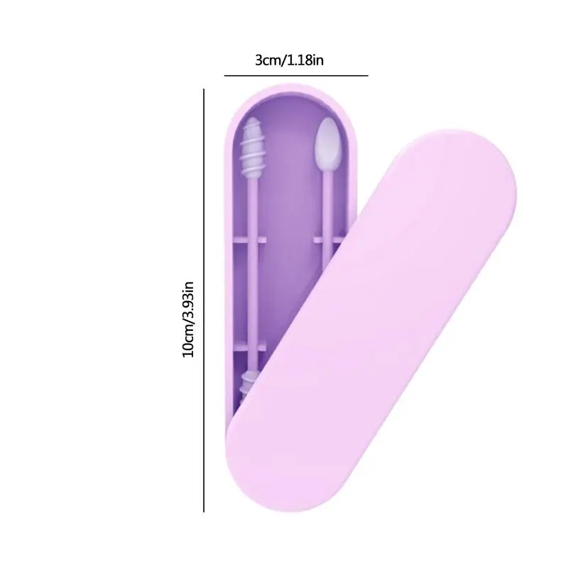 Ear Cleaner Stick Mini Cotton Swabs Reusable Q-tips For Ears Extra Soft BPA Safe Thin Cotton Swabs Kids Safety Silicone