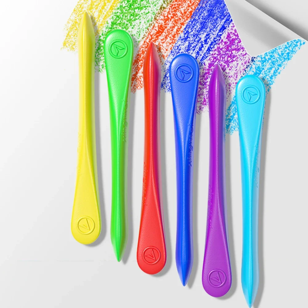 12/18/24/36 Colors Plastic Crayons Washable Erasable For Painting Kids Students Draw Art Supplies School Stationery