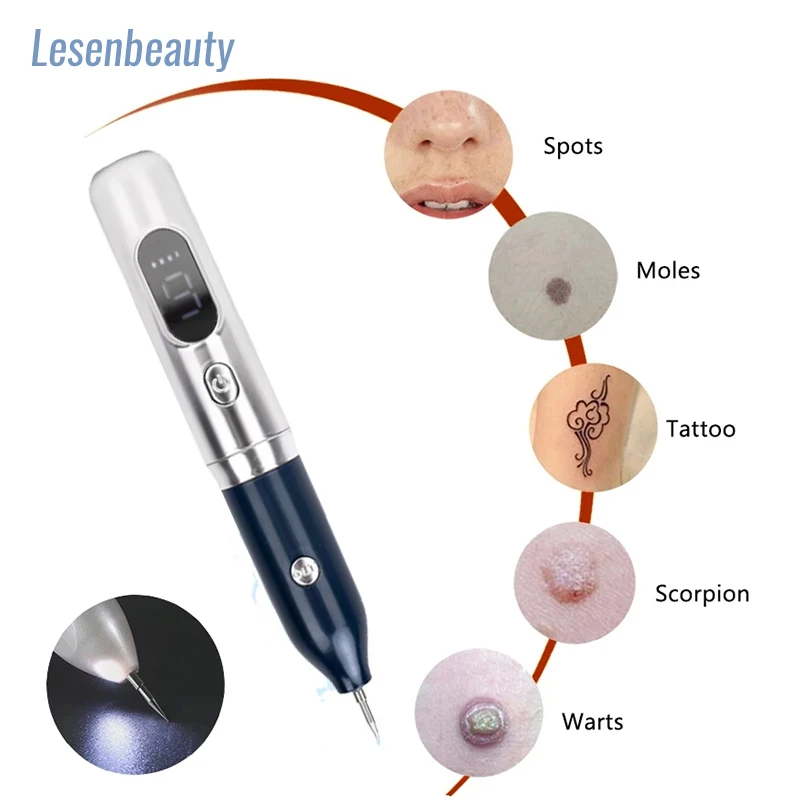 Laser Plasma Pen Warts Black Dots Remover Mole Wart Eliminator Skin Tag Remover Freckles Papilloma Mole Nevus Dark Spots