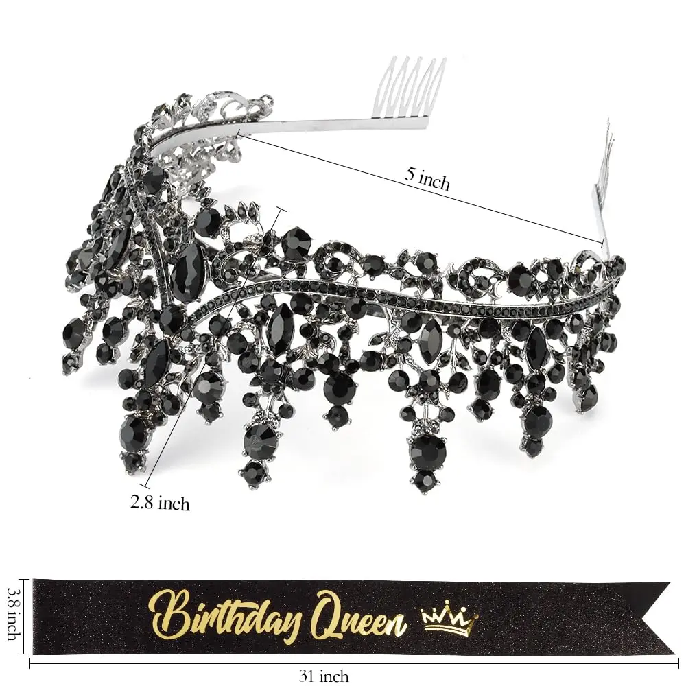 Hair Accessory Birthday Queen Sash Tiara