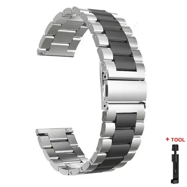 Stainless Steel Metal Watchband Bracelet Replacement Strap