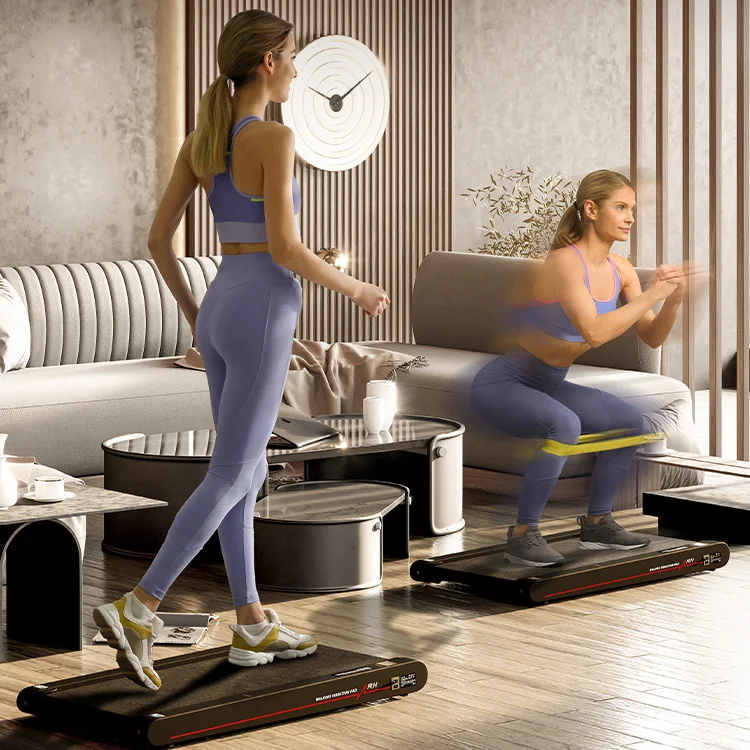 Mini Electric Motorized Walking Machine Flat Treadmill Vibration Walking Pad with LED Screen for Home Use MOQ Small