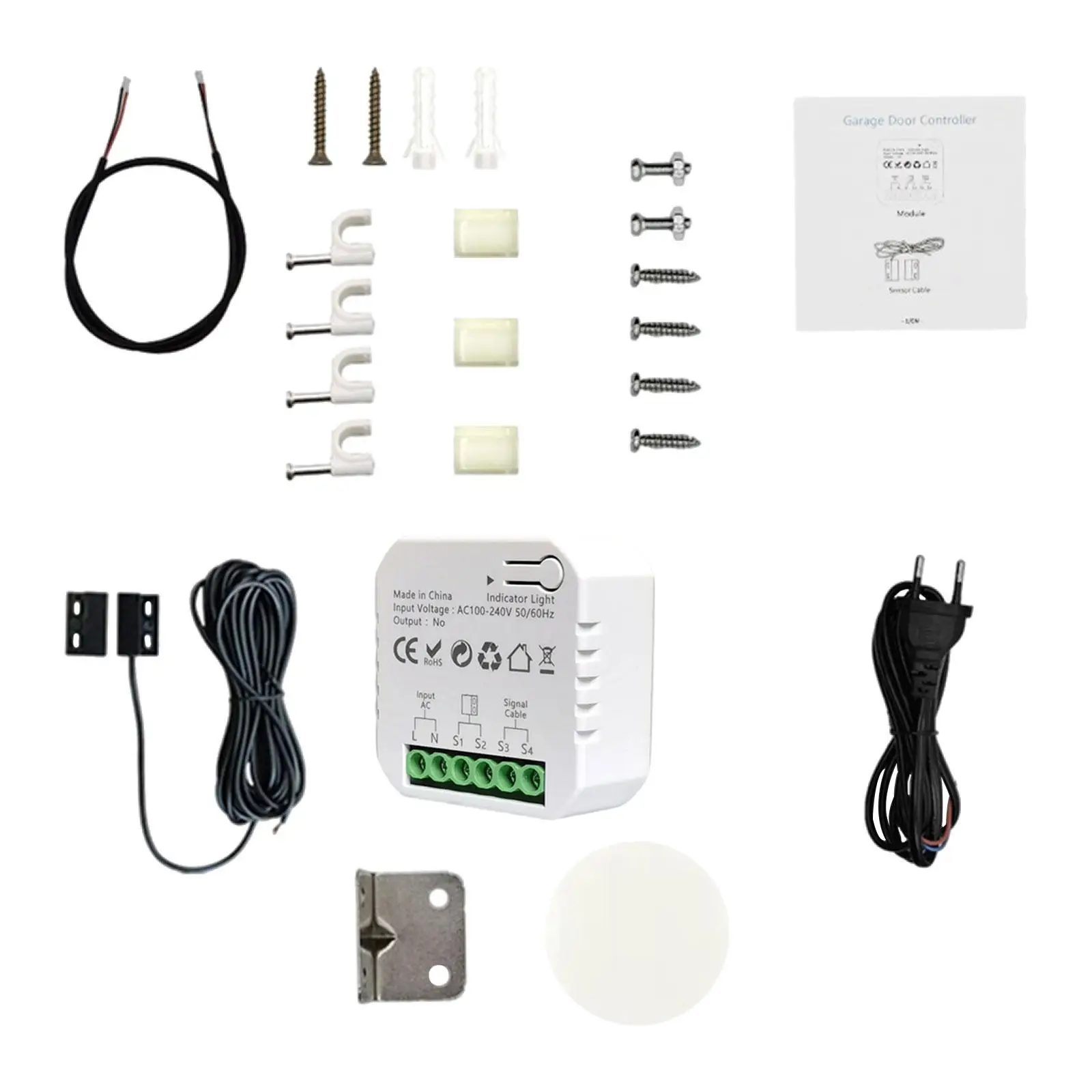 

Smart Garage Door Controller Opener EU Adapter No Hub Required Garage Switch