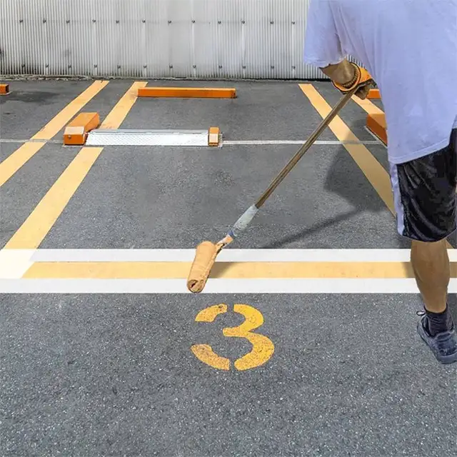 Stencil Per Parcheggio Pieghevole - Modello Per Strisce Parcheggio In Silicone | 215x10 Cm | Per Vialetti, Magazzini E Campi Sportivi - Foto 8