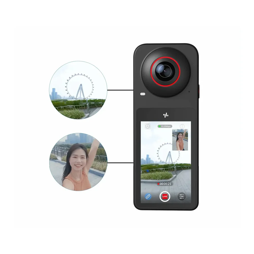 360 Anti Shake Waterproof Panoramic Camera Suitable For Professional Cycling Extreme Sports Live Streaming Exquisite Gift