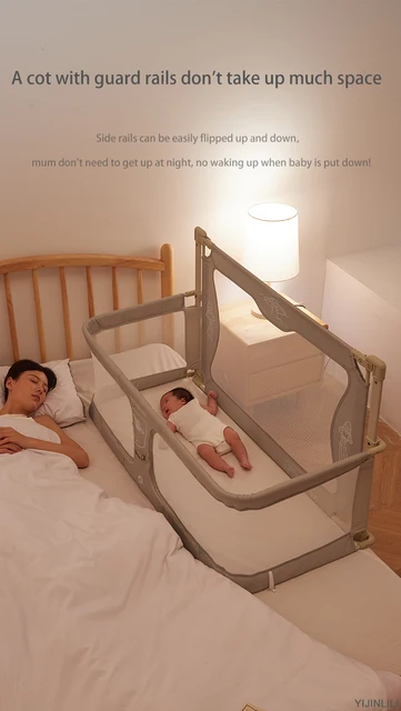 Barandilla protectora para cuna de bebé, barandilla de seguridad anticaída,  valla protectora lateral para cama de bebé - AliExpress