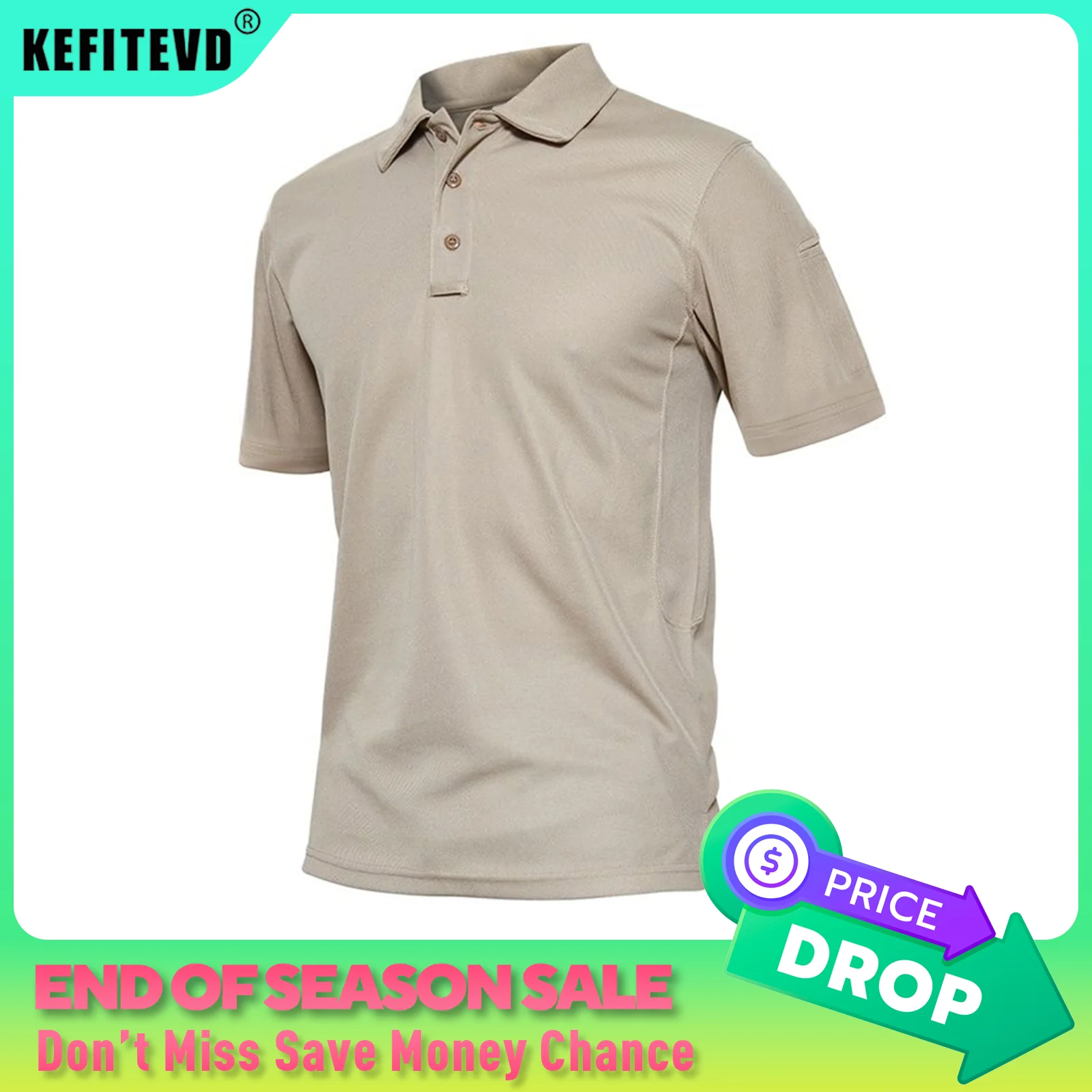 Summer Golf T-shirts Men's Short Sleeve Quick Drying Polo Shirt Lightweight Outdoor Hiking Camping T-shirts Tee Tops sport t shirt