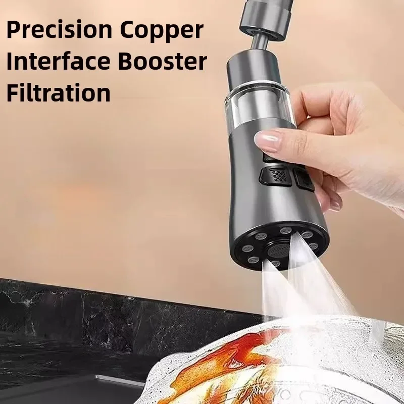 Kitchen Faucet Extender With Filter Function Universal Rotate Aerator Splash Filter Washbasin Faucet Bubbler Nozzle Aerator