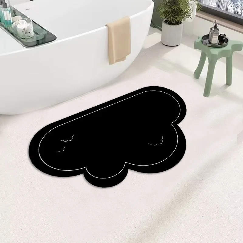 

Soft floor mat, quick drying bathroom, non slip foot mat rug