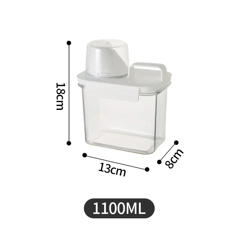 Reusable Laundry Detergent Dispenser and Sealed Storage Container, 1100-2300ml Capacity