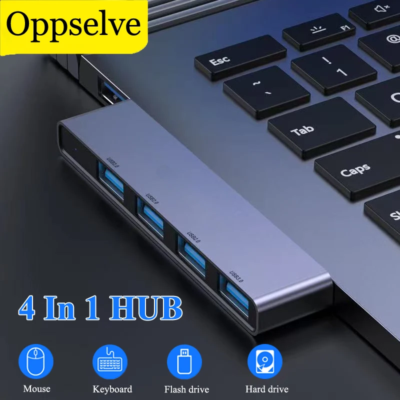 

USB HUB Type C To USB 2.0 3.0 OTG 4 Ports USB C Multi Splitter Adapter Laptop Accessories For Xiaomi Lenovo Macbook Pro Computer