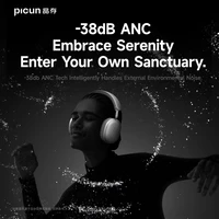 Picun F8 Pro ANC Wireless Headphones 3D Spatial Audio Head Tracking -52dB ANC HIFI Bluetooth Headset ENC HD Mic Low-Latency APP 2
