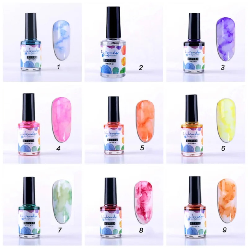 

15ml Esmalte De Uñas Nail Polish DIY Marble Watercolor Nail Ink Blooming Gel Smoke Smudge Varnish Manicure Nail Art Decoration