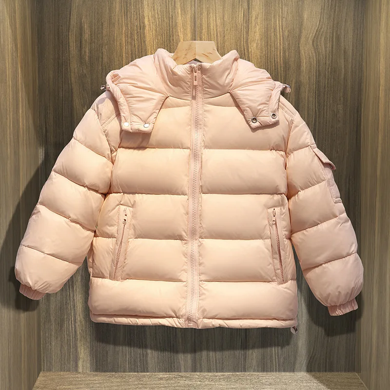 2024 Children's and Large Fashion Lightweight Down Jacket Autumn Winter New Item Boys Girls and Babies Hooded Jacket