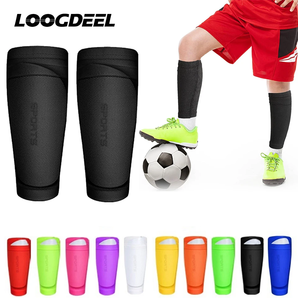 Shin Guard Pads Soccer Shin Guards Calf Compression Sleeves Calf Compression Sleeve 1 Pair Shin Guard Sleeves Soccer Youth Calf Support Men Kids Football Leg Sleeves Adult Sports Compression