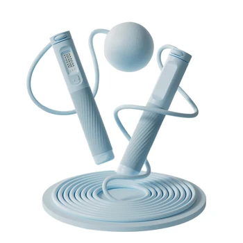 Cordless Jump Rope Non Slip Digital Fitness Jump Rope Portable Workout Jump Rope Multifunction for Weight Loss 4