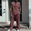 Men's 2024 INCERUN American Style Solid Color Sleeveless Sets Casual Insert Pocket Two-piece Suits Street Fashion Oversize 3