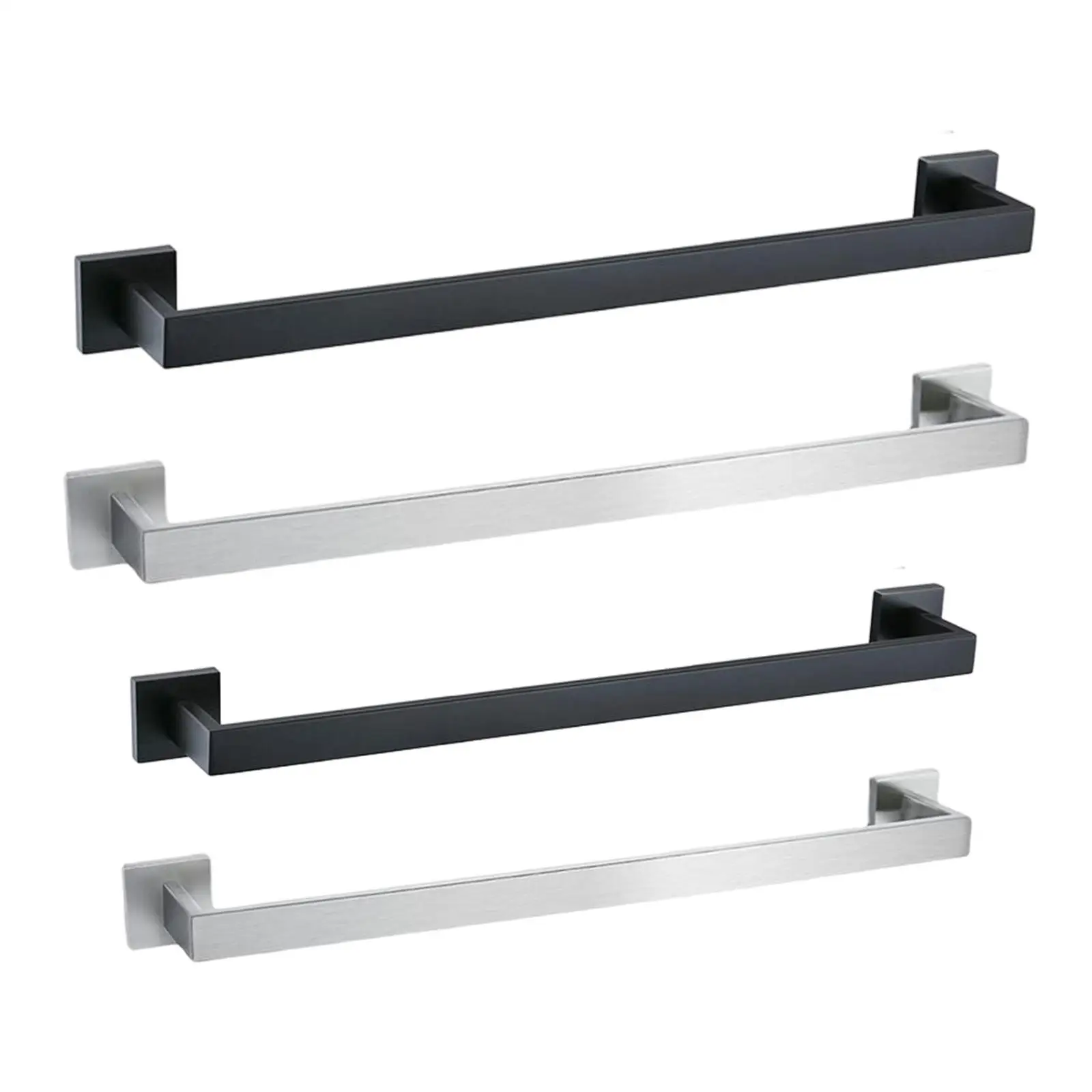 

Multi Function Towel Bar Rack Shelves SUS 304 Stainless Steel Wall Mounted Stand Rustproof Organizer for Bathroom Kitchen Toilet