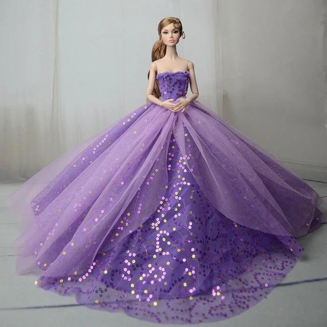 Robe Barbie princesse Fleur de mai ,Vêtement pour poupée Barbie