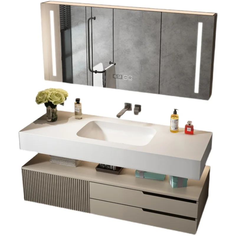 Encimera baño con lavabo integrado en Corian®, Toronto
