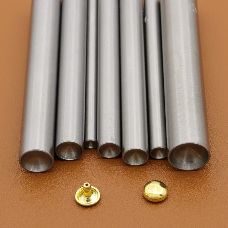 Description Picture 4 of item1piece Mushroom Domed Rivet Setting Tool Steel Spike Studs Punch Setter Hand Punching Tool for Leathercraft Garment Shoe Hat DIY