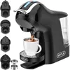 KOTLIE 5in1 19Bar Multicapsule Espresso Coffee Machine, Cold&Hot Brewing Single-Serve Coffee Maker, Cappuccino&Latte Maker,Black 1