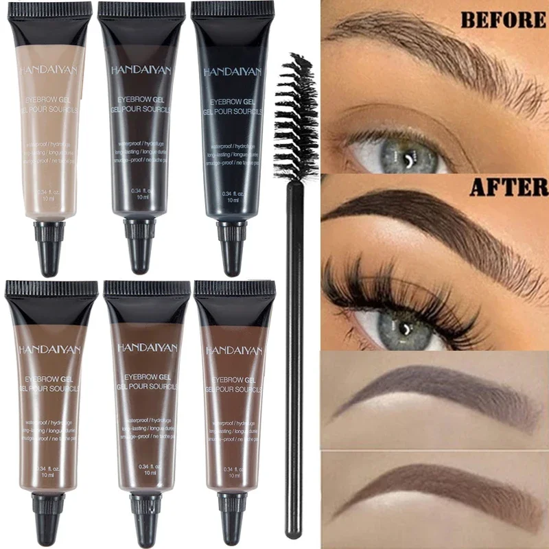 6ColorsEyebrowGelCreamMakeupEyebrowTattooPenTintWaterproof