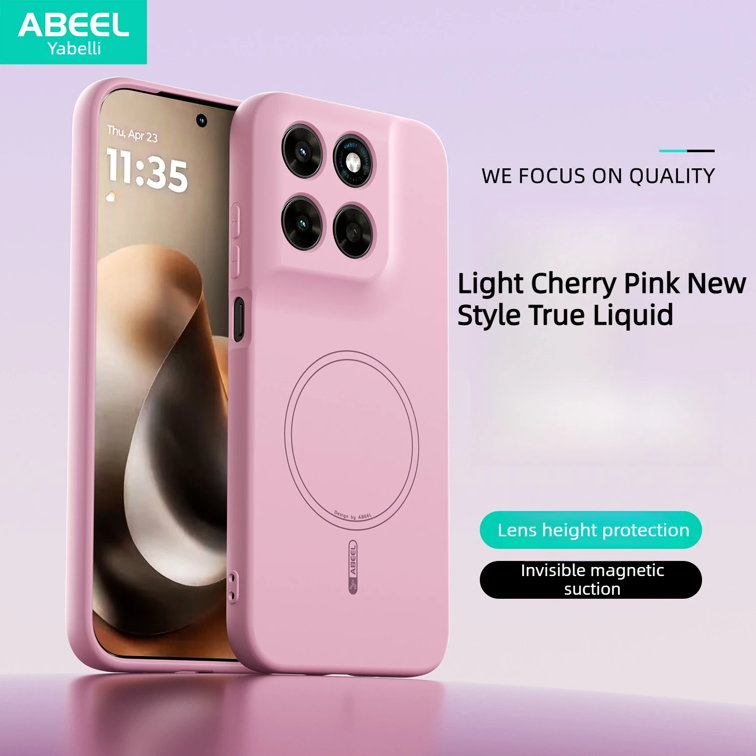 Sleek Liquid Silicone Magnetic Shockproof Case with Enhanced Protection