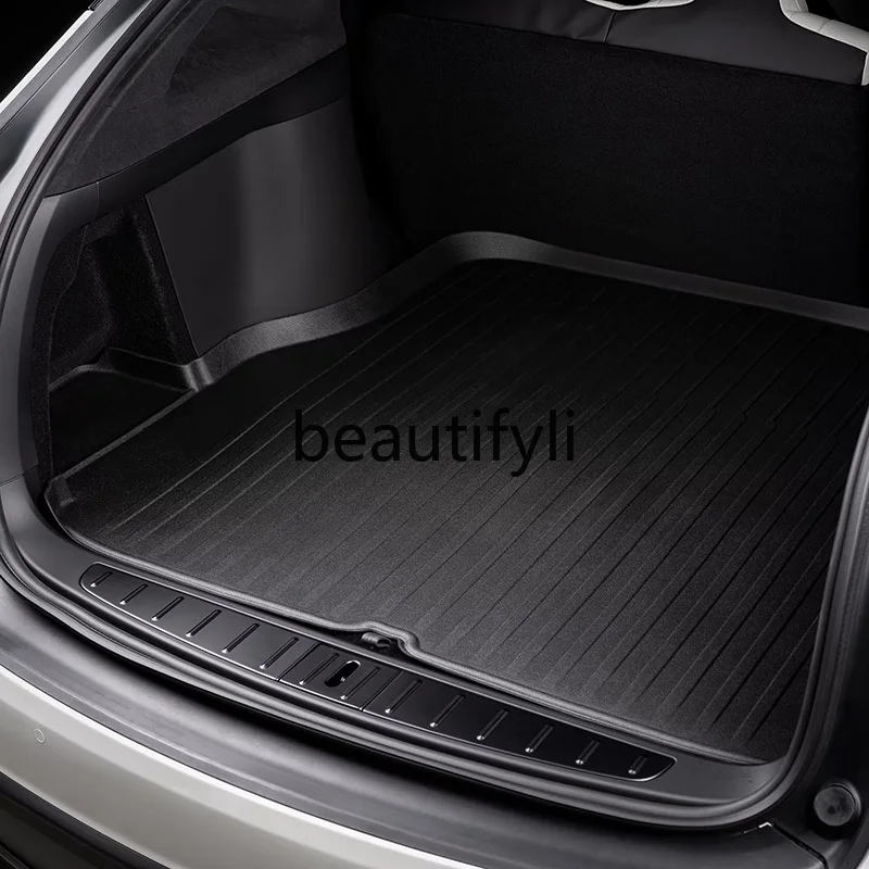 Model x all-weather trunk floor mat dust-proof (including storage compartment mat)