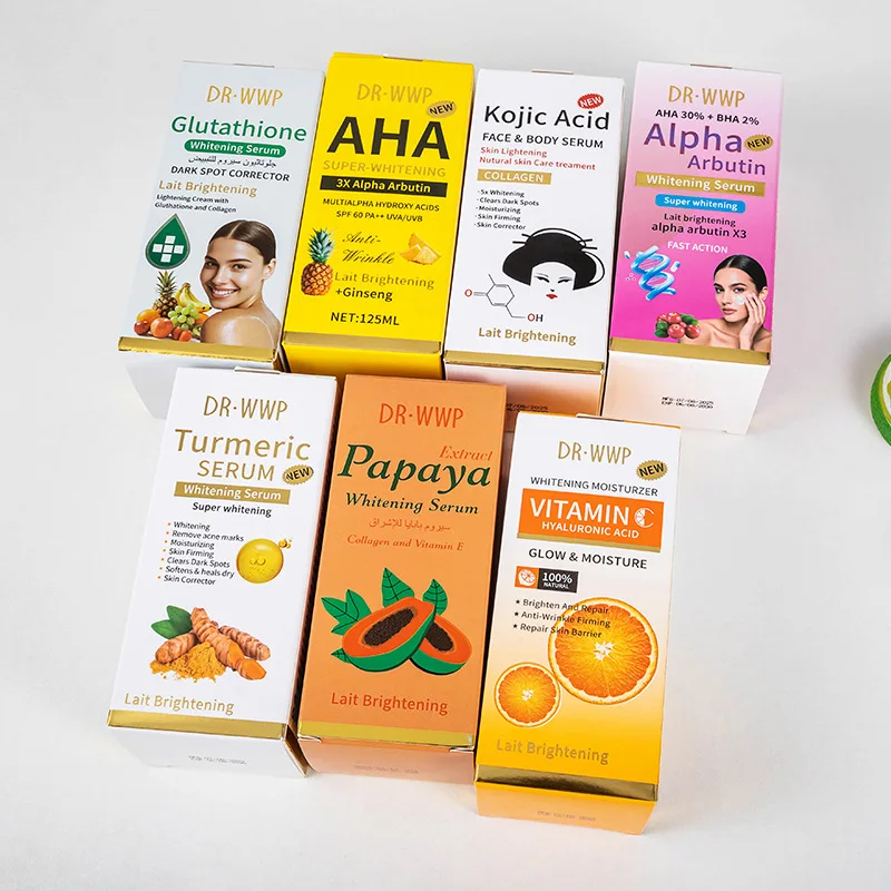 125 ml AHA Arbutin aufhellende Gesichtsessenz | Kurkuma Kojisäure Serum